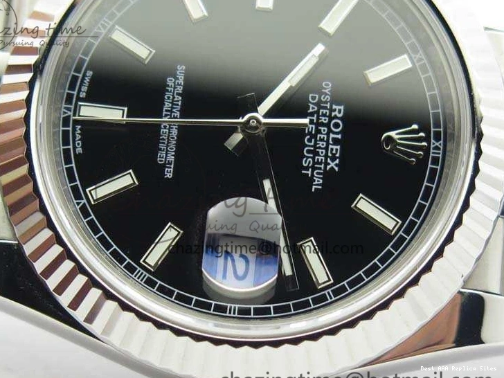 Good Copy Rolex Watches Noob 1:1 Stick Bracelet Black DateJust A Dial SS 228238 Best Jubilee On Edition 3507 Markers Trendy 0120